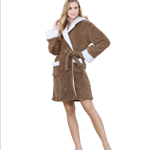 Plush Soft Robes With Koala Hood Cozy Robes - Picture 4 of 7